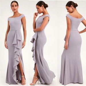 Lulu lavender maxi dress